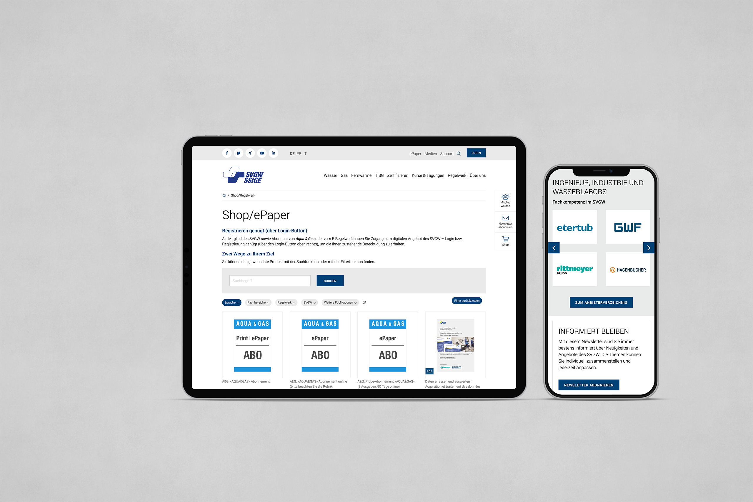SVGW, der Fachverband für Wasser-, Gas- und Fernwärmeversorger