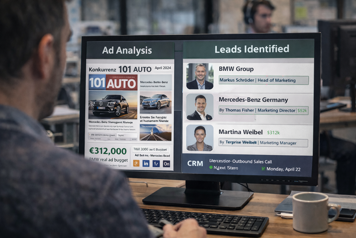 Datengetriebene Identifikation von Werbekunden mit nachgewiesenem Print-Budget