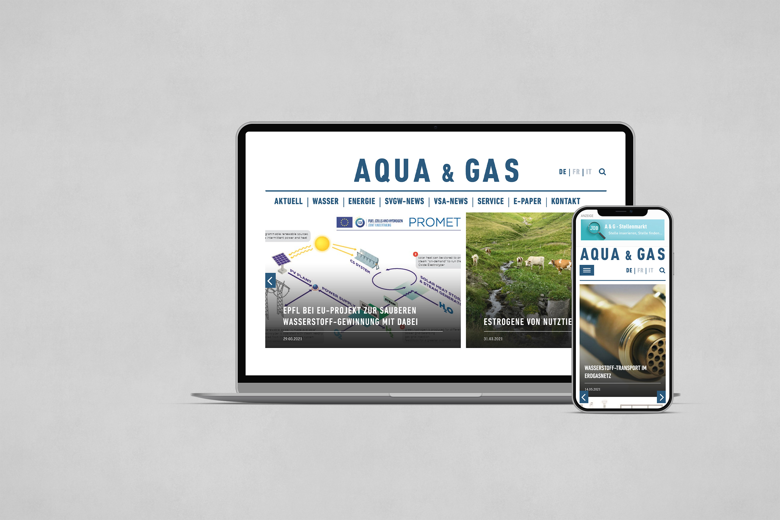 Aqua & Gas - Plattform für Wasser, Gas und Wärme